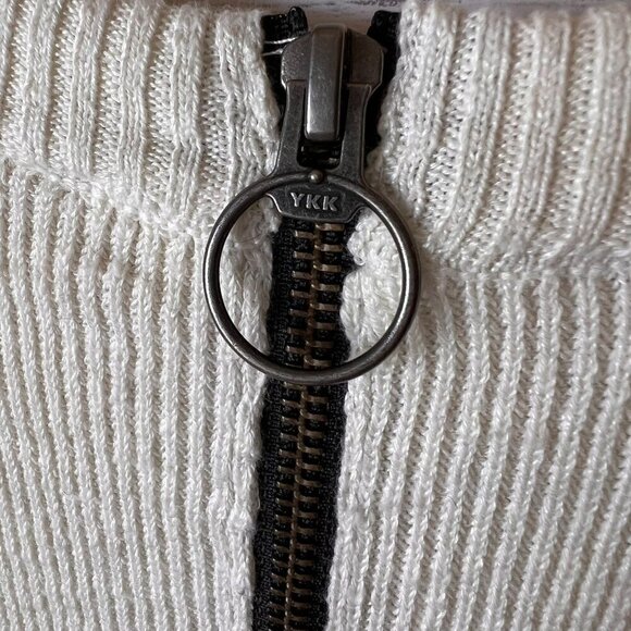 Free People Sweater Dress Womens Size Medium Black Colorblock Swit Linen Blend - Picture 15 of 16